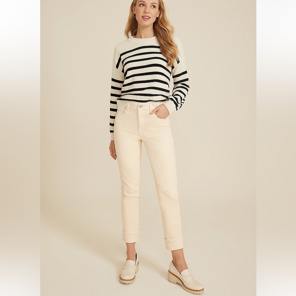 Maurice’s High Rise Cuffed Straight Jeans 12 Reg